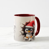Kerstmis Pinguïn Mok (Voorkant rechts)