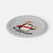 Kerstmis pinguïn Papieren bord (Gekanteld)