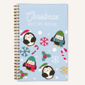 Kerstmis Pinguïn Recept Notitieboek (Voorkant)