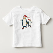 Kerstmis-pinguïns Kinder Shirts (Voorkant)