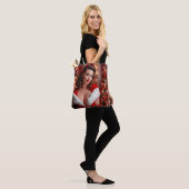 Kerstmis Pinup Santa Claus Lady Tote Bag (Op model)