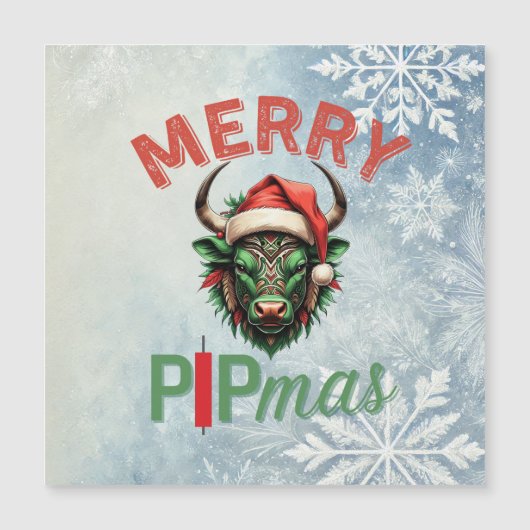 Kerstmis PIPmas Trading Bull Kerstontwerp – Grappi (Voorkant)