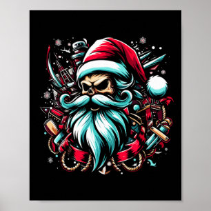 Kerstmis Piraat Kapitein Botenman Boot Kapitein Sa Poster