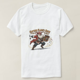 Kerstmis Piratenbemanning van Kapitein Claus T-shirt