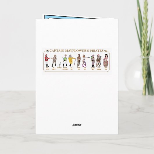 KERSTMIS PIRATENGRAP KAART (Achterkant)