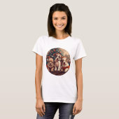 Kerstmis Pit Bull Puppy Honden T-shirt (Voorkant volledig)