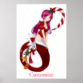 Kerstmis Pixie Zeemeermin Thunder_Cove Poster (Voorkant)
