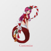 Kerstmis Pixie Zeemeermin Thunder_Cove Raamsticker (Vel)