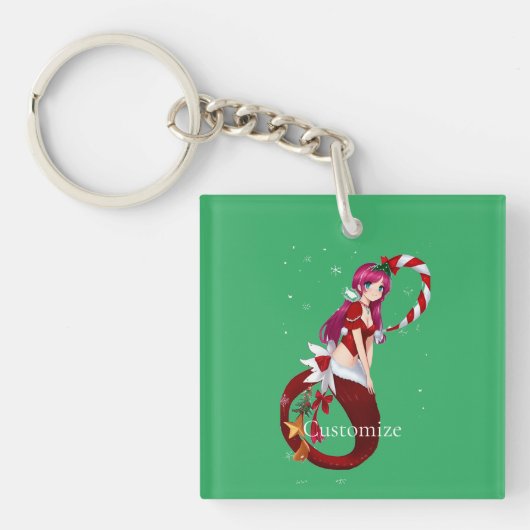 Kerstmis Pixie Zeemeermin Thunder_Cove Sleutelhanger (voorkant)