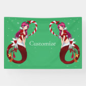 Kerstmis Pixie Zeemeermin Thunder_Cove Spandoek (Horizontaal)