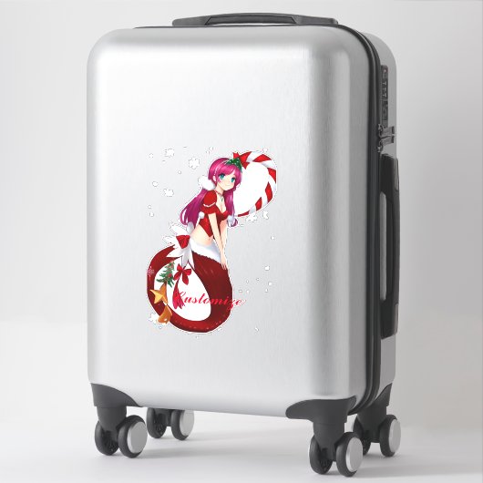 Kerstmis Pixie Zeemeermin Thunder_Cove Sticker (Koffer)