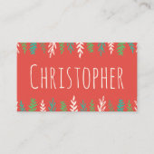 Kerstmis Plaatskaartje (Voorkant)