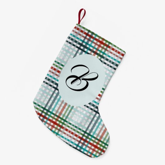 Kerstmis plaid. Aangepast met de naam. Kleine Kerstsok (Voorkant (Hangend))