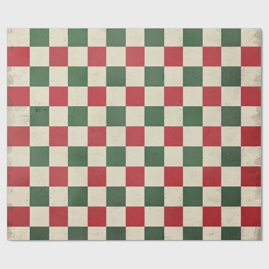 Kerstmis Plaid Cadeaupapier (Vlak)