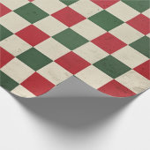 Kerstmis Plaid Cadeaupapier (Hoek)