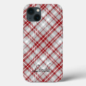 Kerstmis Plaid Case-Mate iPhone Case (Achterkant)