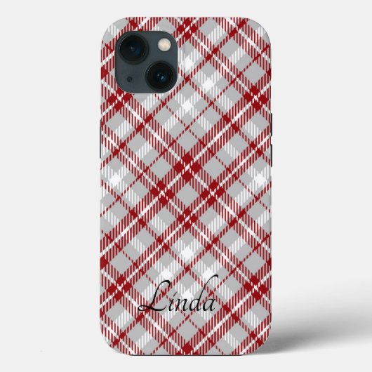 Kerstmis Plaid Case-Mate iPhone Case (Achterkant)
