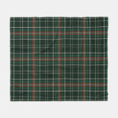 Kerstmis Plaid Groen Rood Wit Patroon Fleece Deken (Voorkant (Horizontaal))
