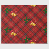 Kerstmis Plaid Inpakpapier (Vlak)