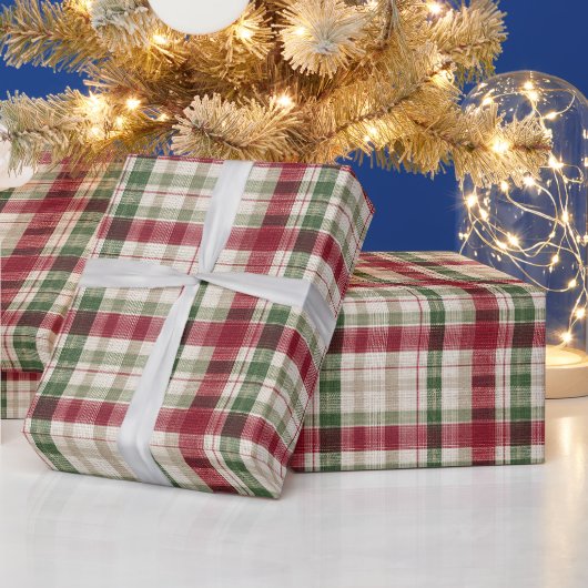 Kerstmis Plaid Inpakpapier (Feestdagen)