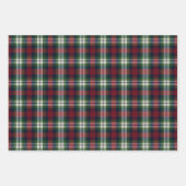 Kerstmis Plaid Inpakpapier Preppy Vel (Voorkant)