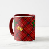 Kerstmis Plaid Mok (Voorkant links)