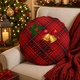 Kerstmis Plaid Rond Kussen