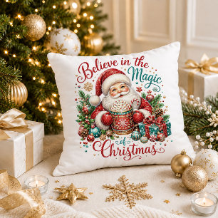 Kerstmis Plaid Rood Groen Quote Decorative Kussen