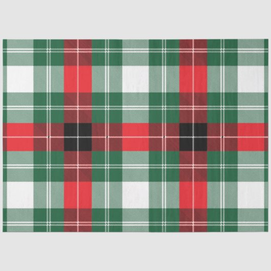 Kerstmis Plaid Serie Design 6 Tissuepapier (Voorkant)