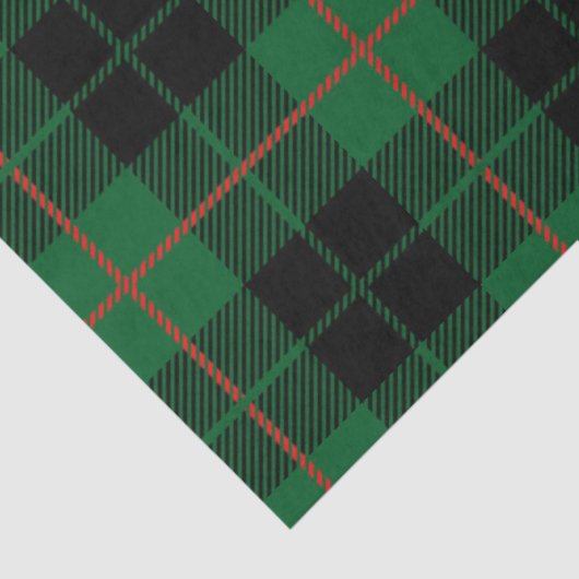 Kerstmis Plaid Serie Ontwerp 19 Tissuepapier (Detail)