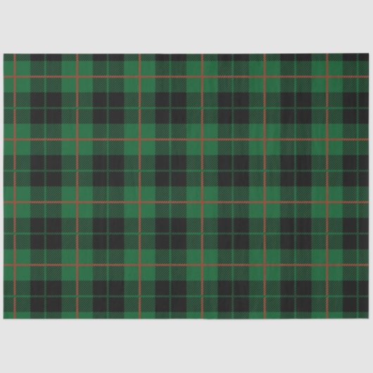Kerstmis Plaid Serie Ontwerp 19 Tissuepapier (Voorkant)