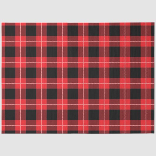 Kerstmis Plaid Serie Ontwerp 21 Tissuepapier (Voorkant)
