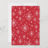 Kerstmis Plaid Sneeuw Foto Feestdagenkaart (Achterkant)