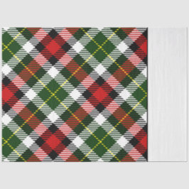 Kerstmis Plaid Twee Toon Feestelijk Rood Groen Wit Tissuepapier