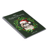 Kerstmis Planning Dog Shih Tzu fokken pup Notitieboek (Rechterzijde)