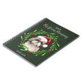 Kerstmis Planning Dog Shih Tzu fokken pup Notitieboek (Linkerzijde)