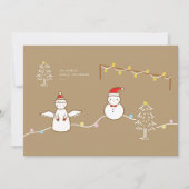 Kerstmis Plat Kerstkaart (Voorkant)