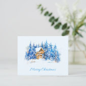 Kerstmis Plat Kerstkaart (Staand voorkant)