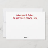 Kerstmis poedels goed voor de kerstman feestdagenkaart (Achterkant)