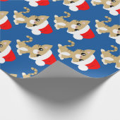 Kerstmis poes cadeaupapier (Hoek)