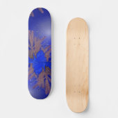 Kerstmis Poinsettia Blue I Skateboard (Voorkant)