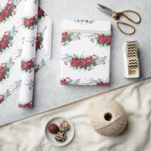 Kerstmis Poinsettia Botanische Patroon