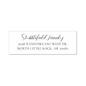 Kerstmis Poinsettia Botanische retour adres Zelfinktende Stempel (Design)