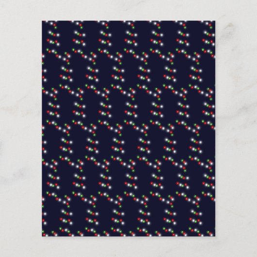 Kerstmis Poinsettia-diner nodigt Red BLUE Gold uit (Achterkant)