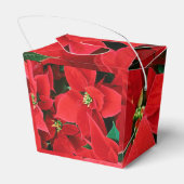 Kerstmis Poinsettia Favor Box Chinese Voedselstijl Bedankdoosjes (Achterkant)