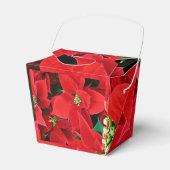 Kerstmis Poinsettia Favor Box Chinese Voedselstijl Bedankdoosjes (Voorkant Zijde)