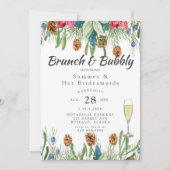 Kerstmis, Poinsettia Gold Bridesmaids Luncheon Kaart (Voorkant)