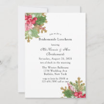 Kerstmis, Poinsettia Gold Bridesmaids Luncheon