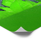 Kerstmis Poinsettia Green Lisa I Poster (Hoek)