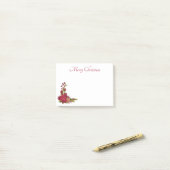 Kerstmis Poinsettia Post-It Notes (Op bureau)